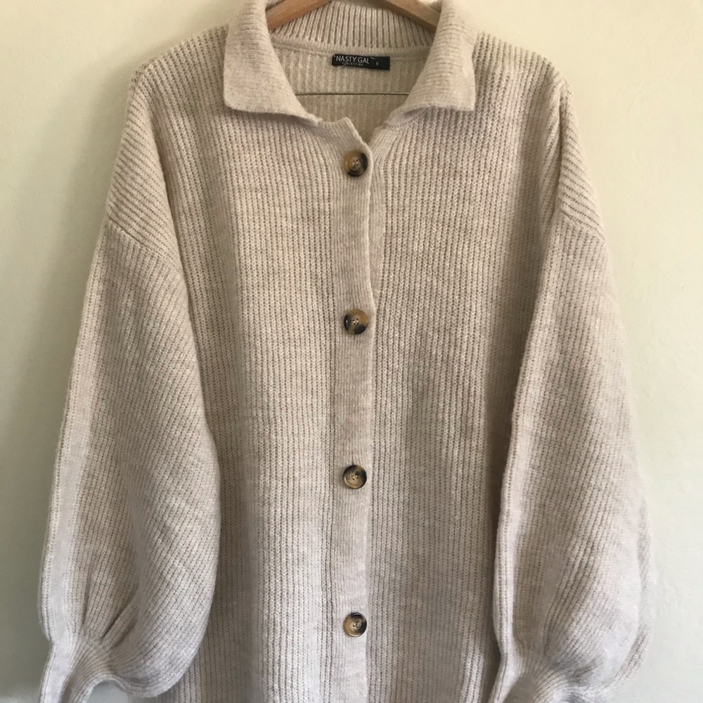 Ballon Sleeve cardigan